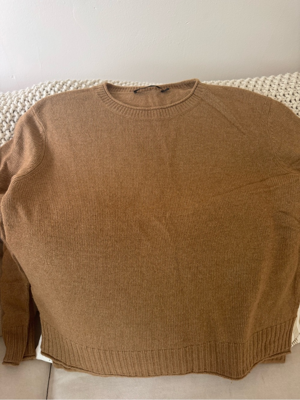 Jenni Kayne Crewneck Sweater - Camel Brown